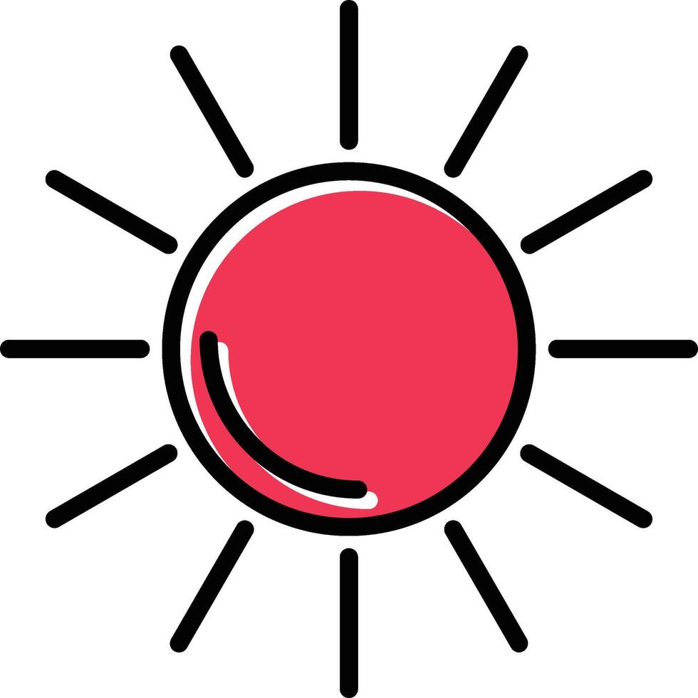 Sun II Vector Icon