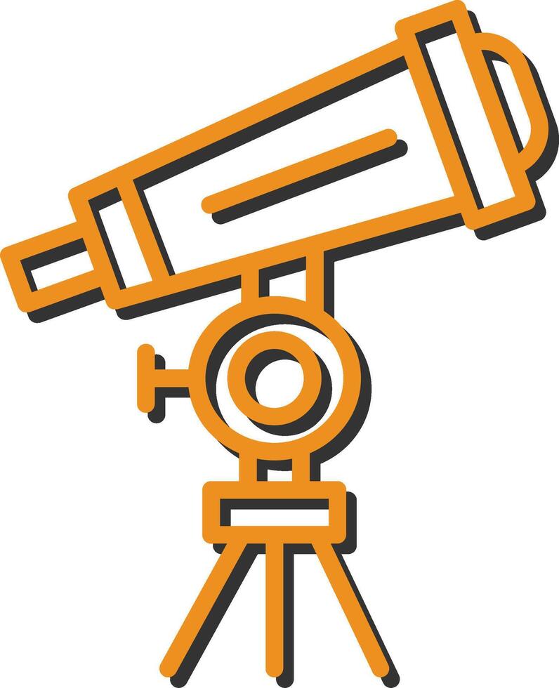 icono de vector de telescopio