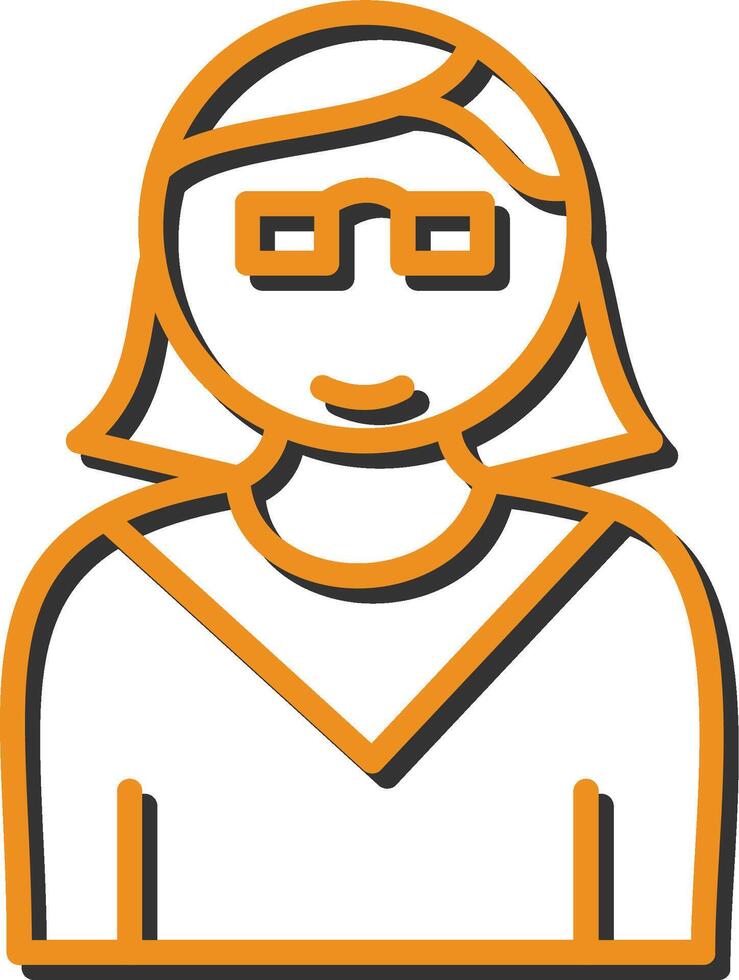 Female Professor Vector Icon