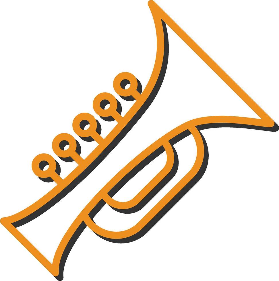 icono de vector de tuba