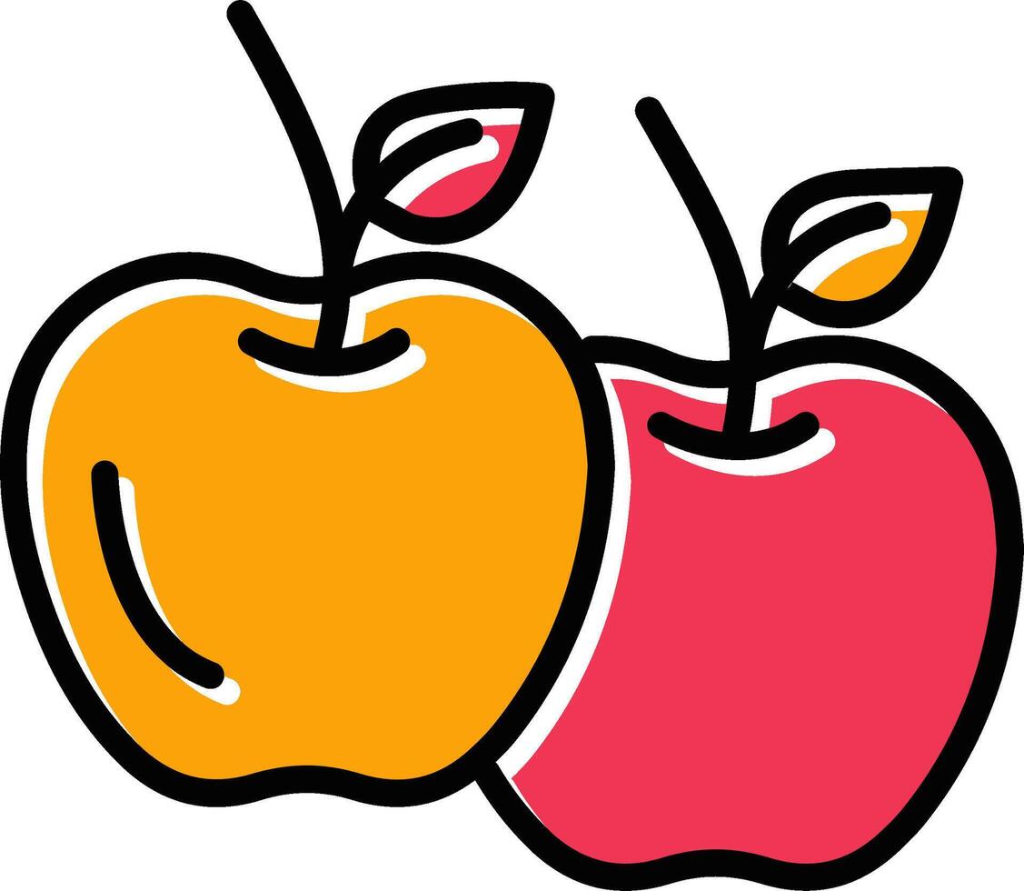 icono de vector de manzana