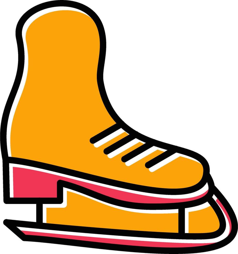 patines, vector, icono vector