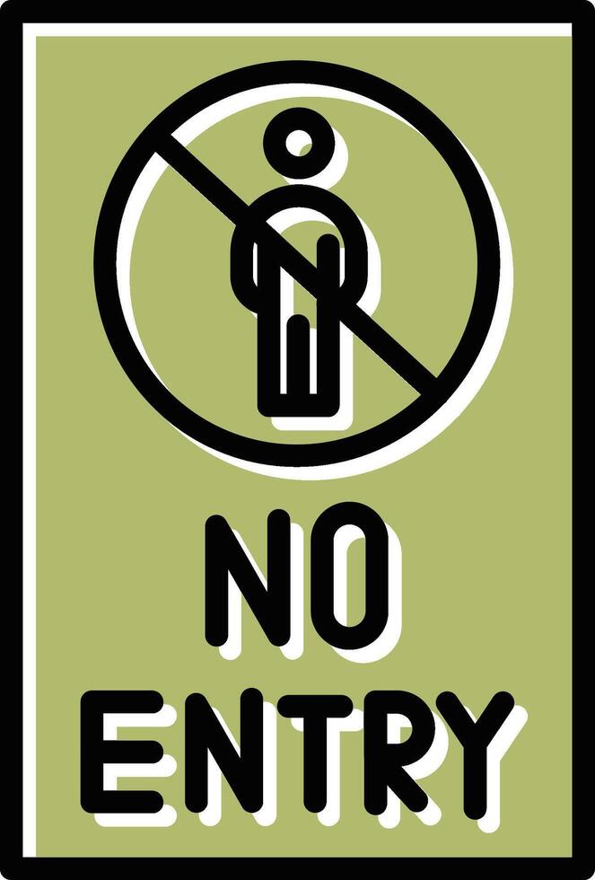 No Entry Sign Vector Icon