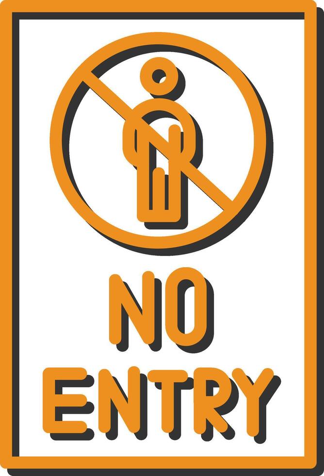 No Entry Sign Vector Icon