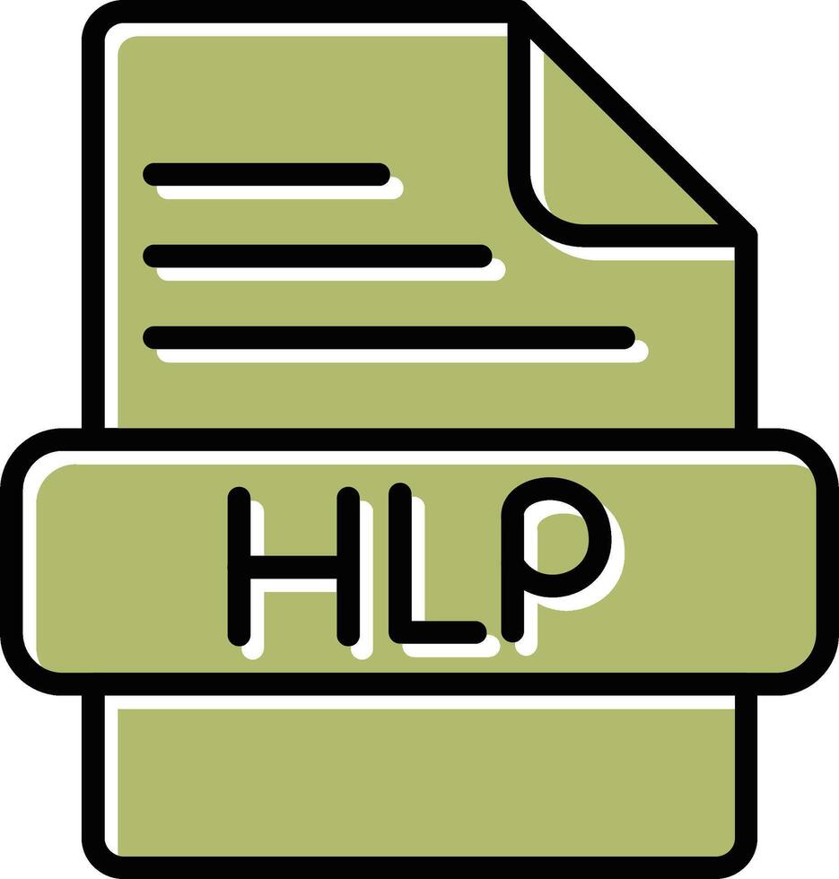 icono de vector de hlp