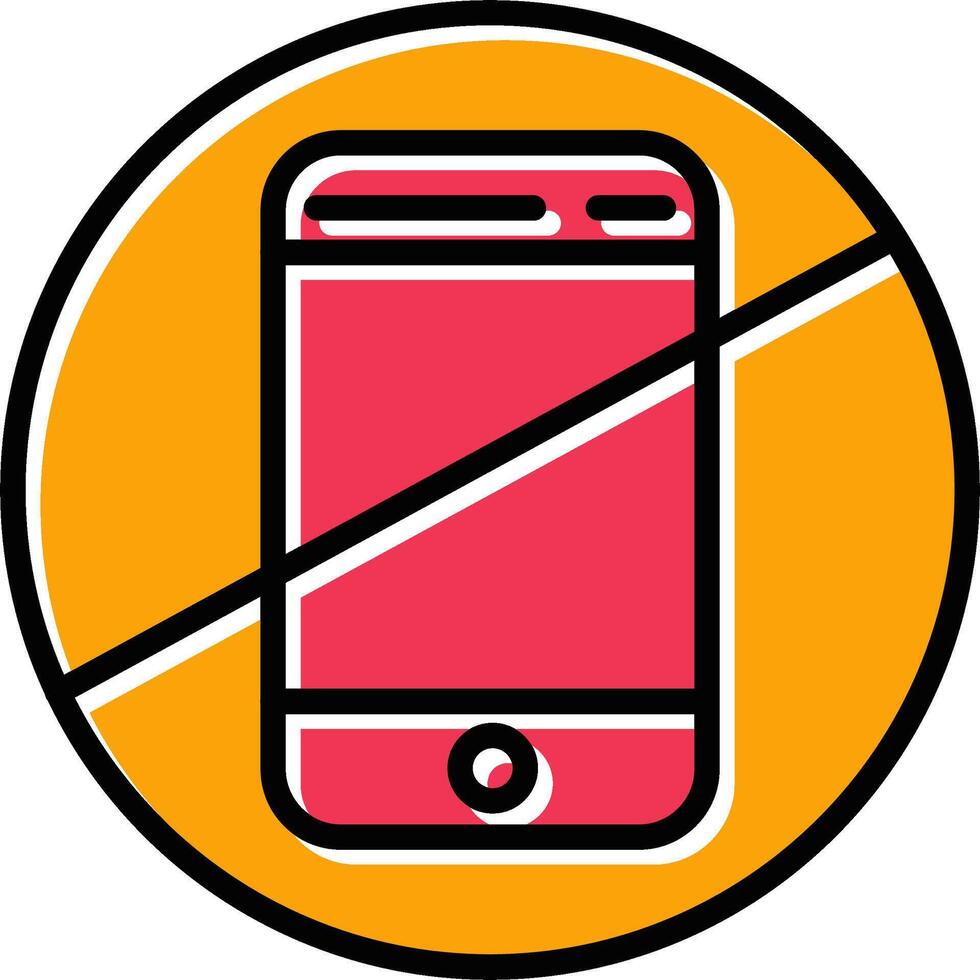 No Cell Phones Vector Icon