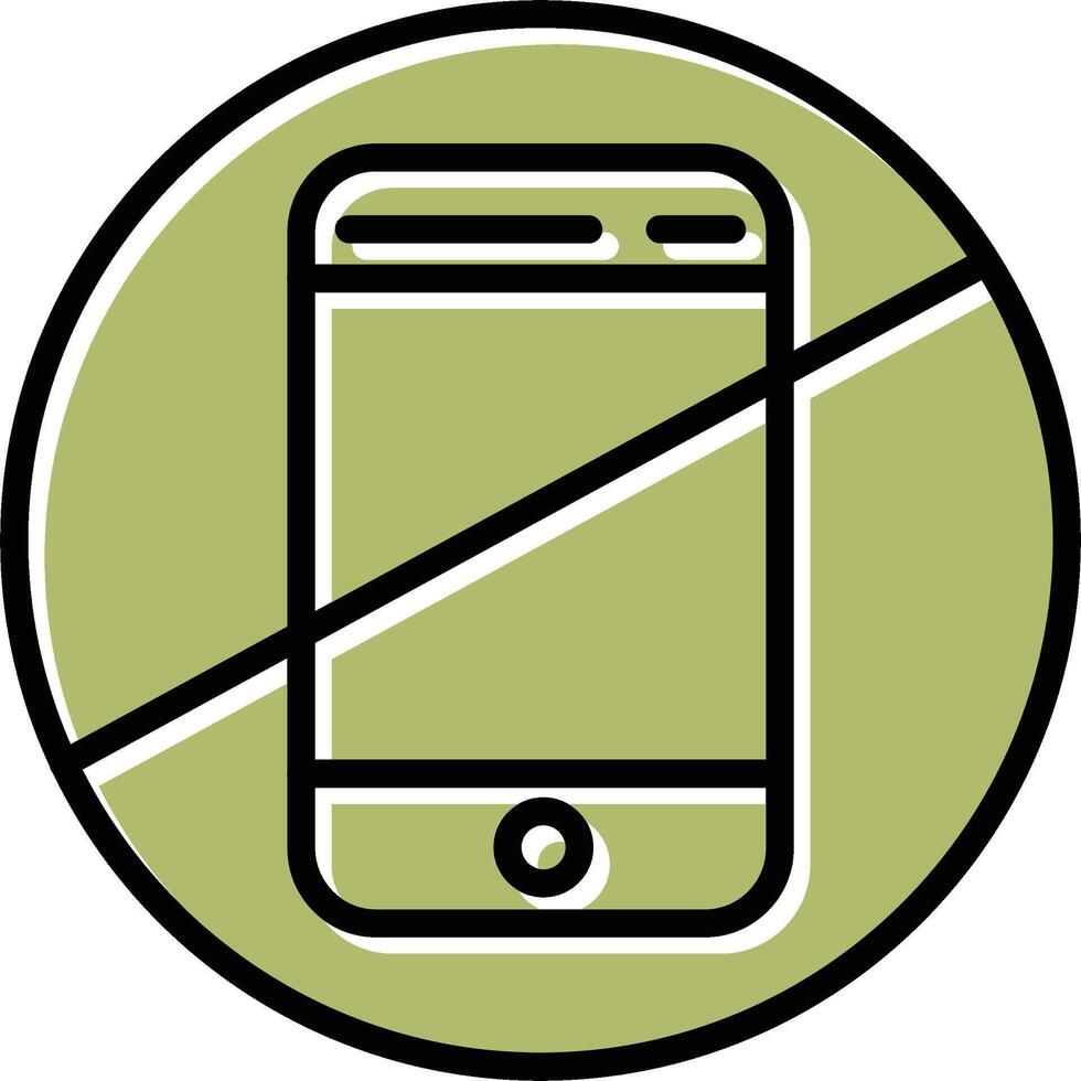 No Cell Phones Vector Icon