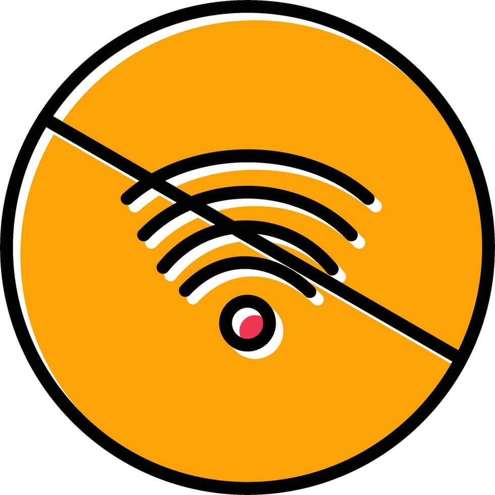 sin icono de vector wifi