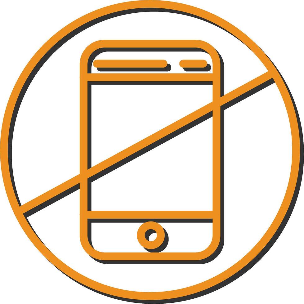 No Cell Phones Vector Icon