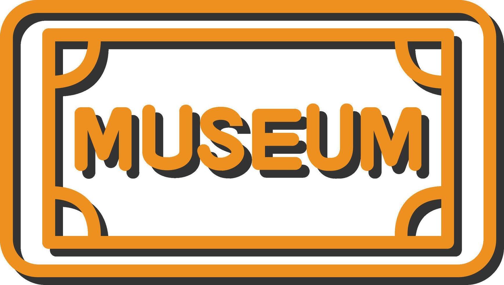 Museum Tag Vector Icon