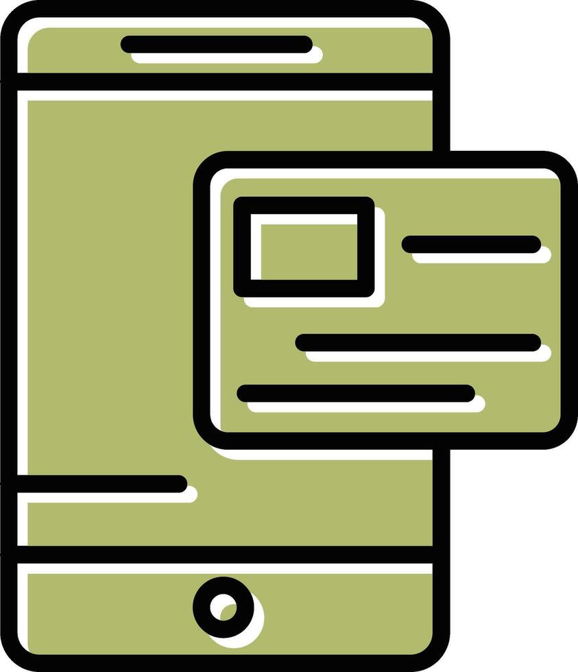 Pay via Card Vector Icon