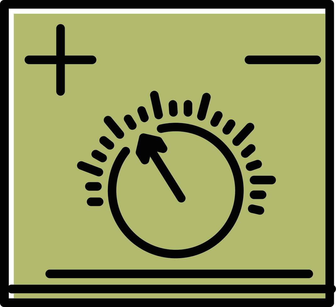 Temperature Knob Vector Icon