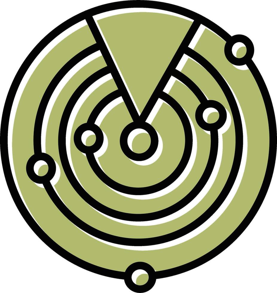 Radar Screen Vector Icon