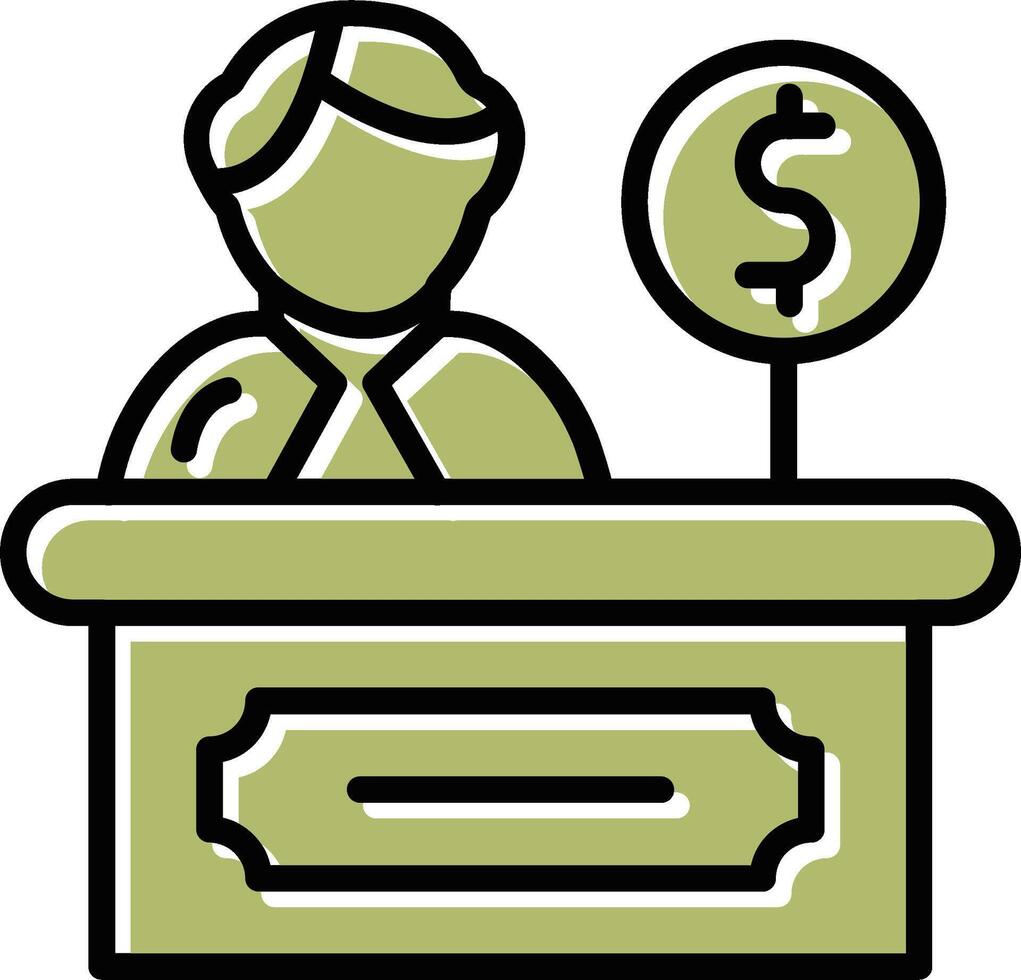 Cashier Vector Icon