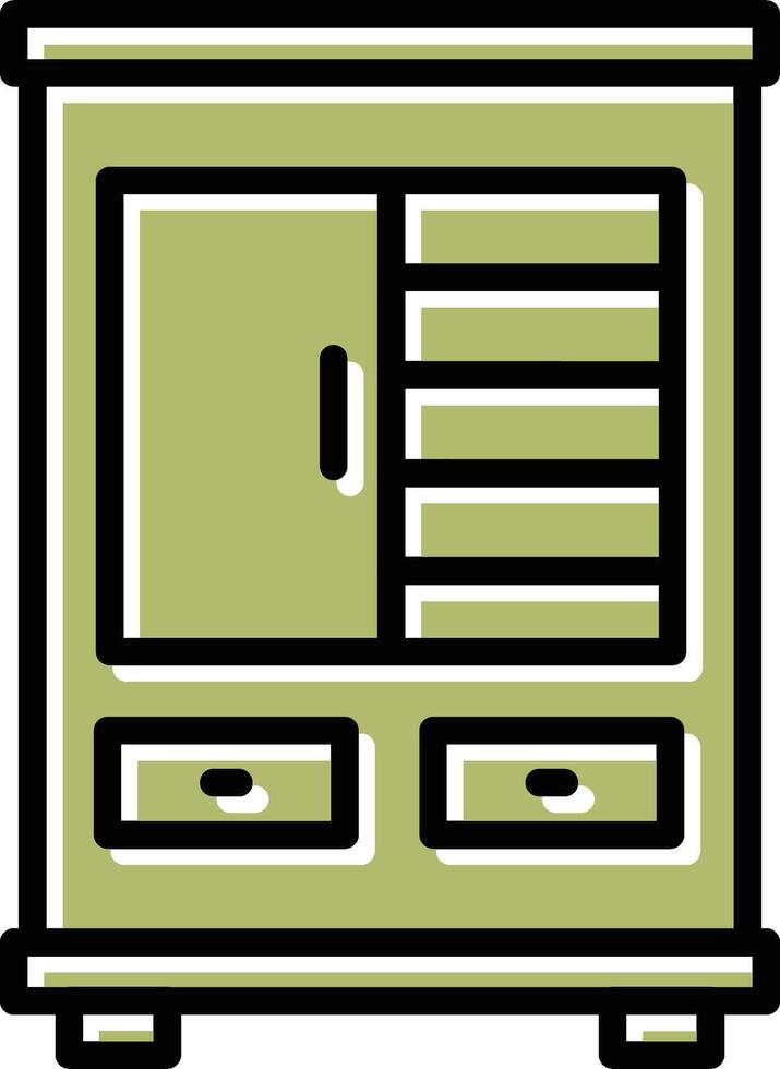 Shelves Cabinet Vector Icon