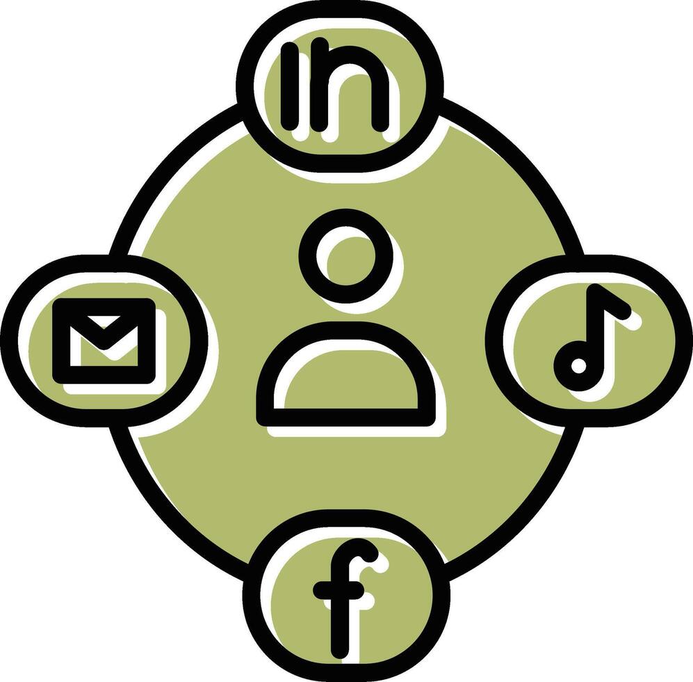 Social Circle Vector Icon