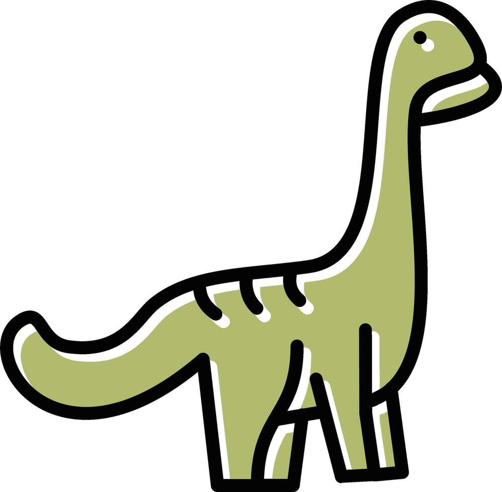 icono de vector de dinosaurio