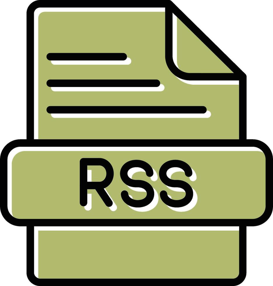 icono de vector de rss