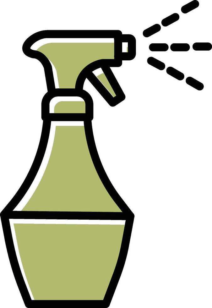 Water Spray Bottle Vector Icon