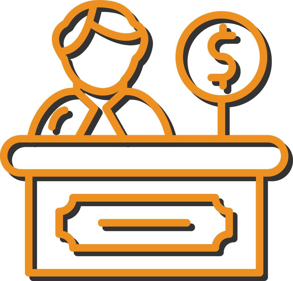 Cashier Vector Icon