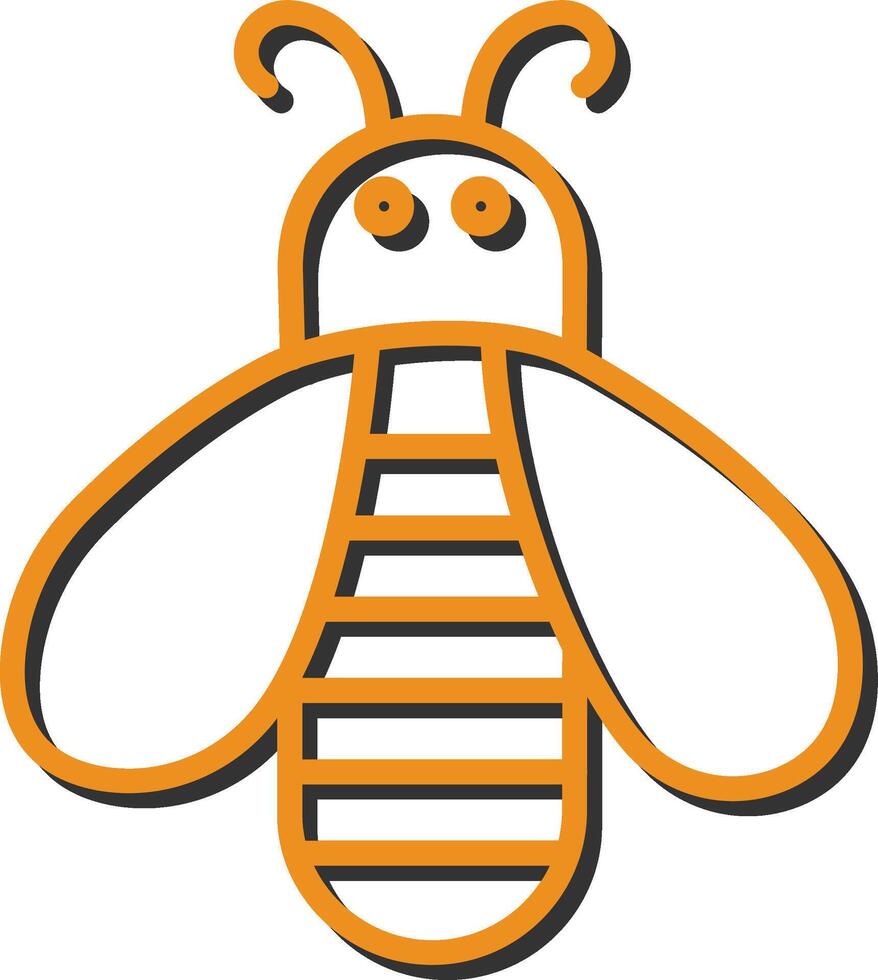 icono de vector de abeja