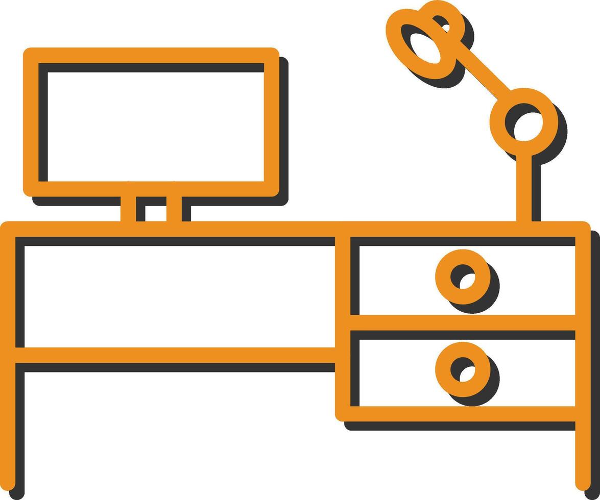 Study Desk I Vector Icon