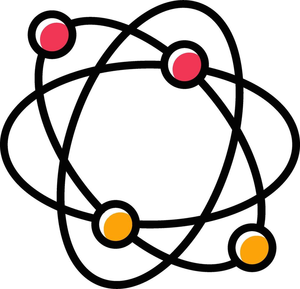 Atomic Structure Vector Icon