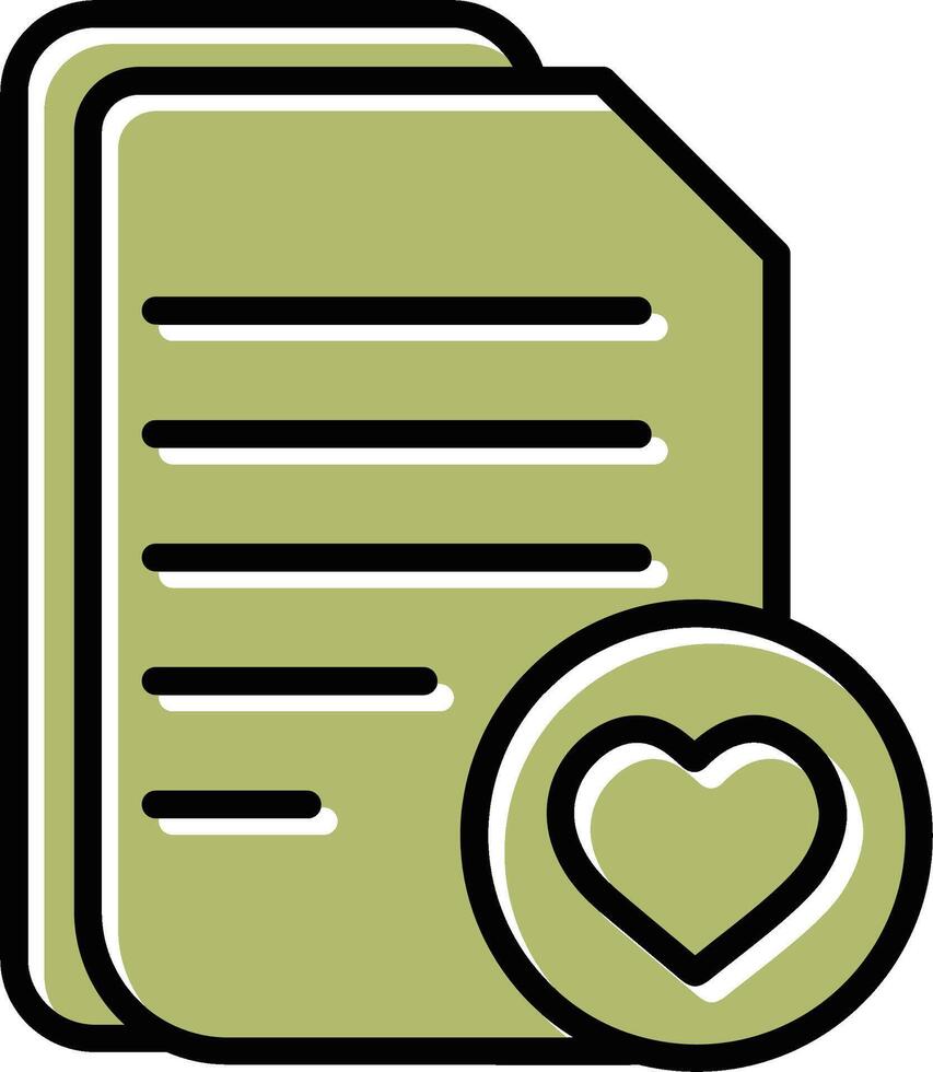 Favourite Document Vector Icon