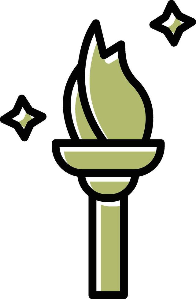 Torch Vector Icon