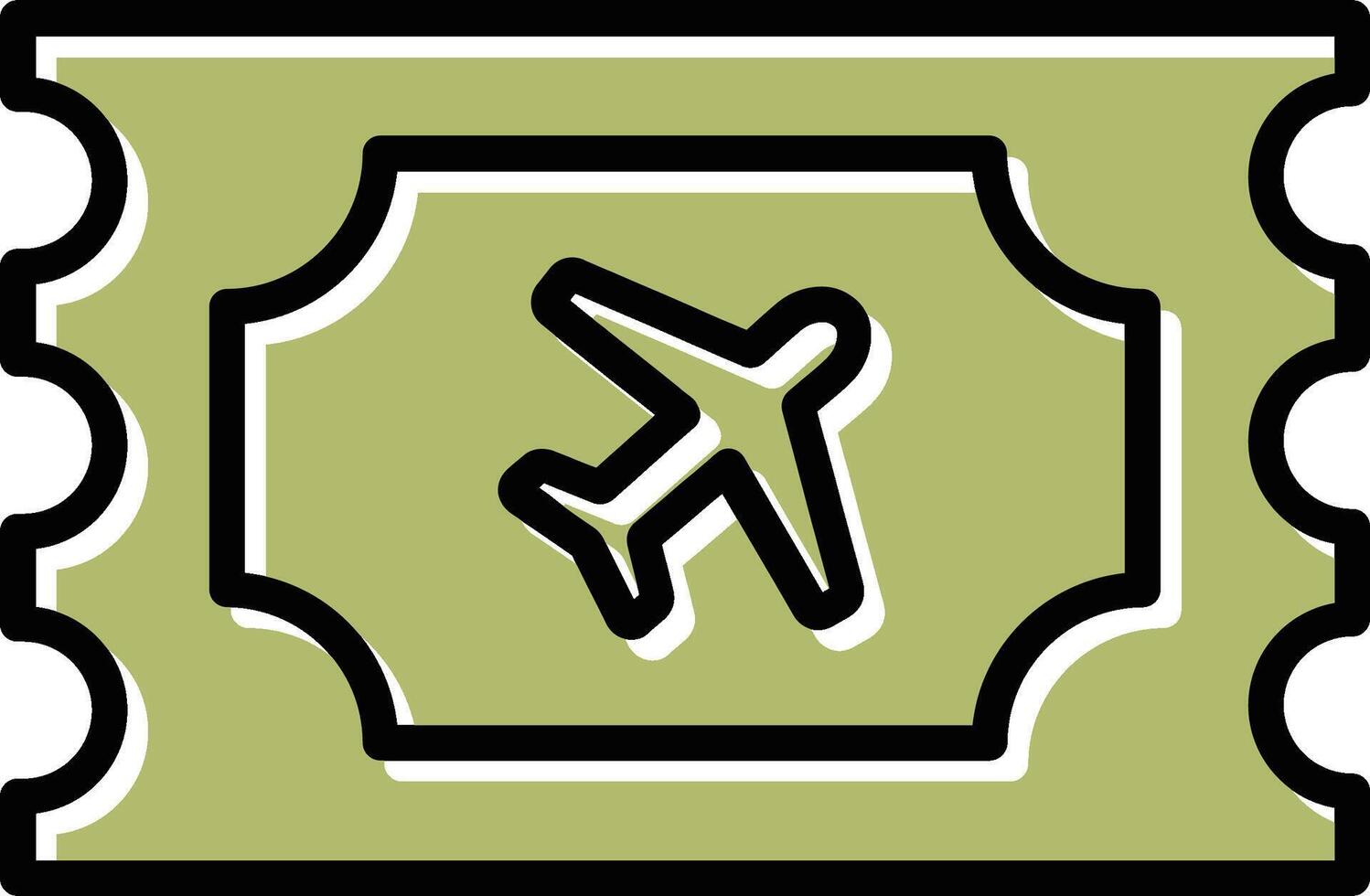 Plane Tickets Vector Icon