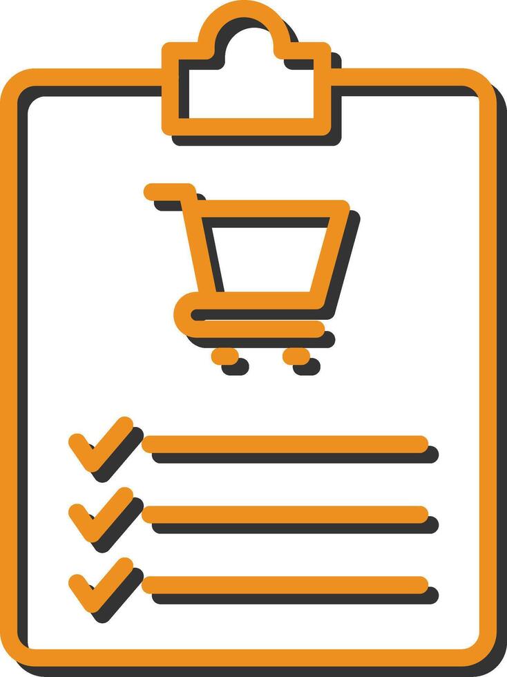 Shopping List Vector Icon
