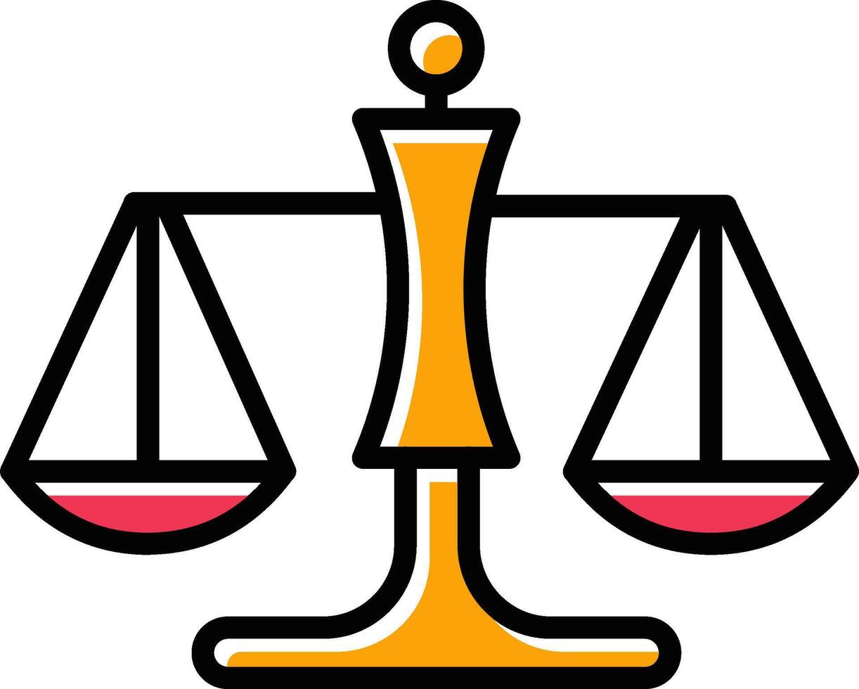Justice Scale Vector Icon