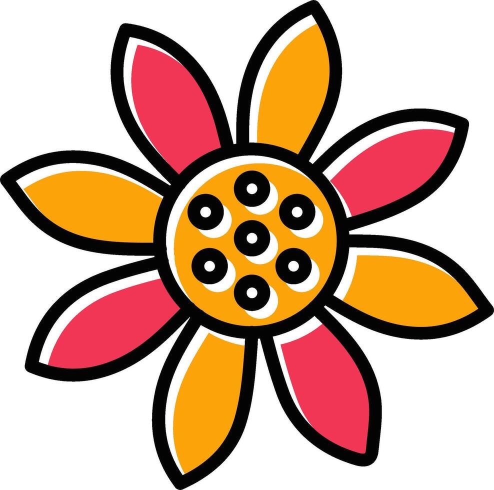 Sunflower Vector Icon