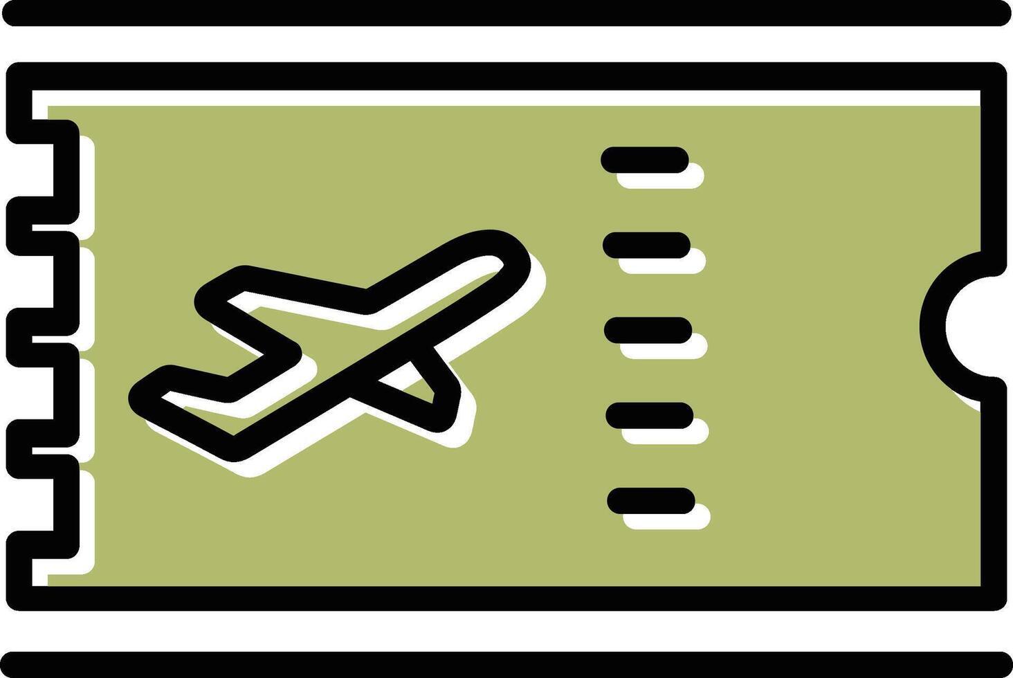 Plane Tickets Vector Icon