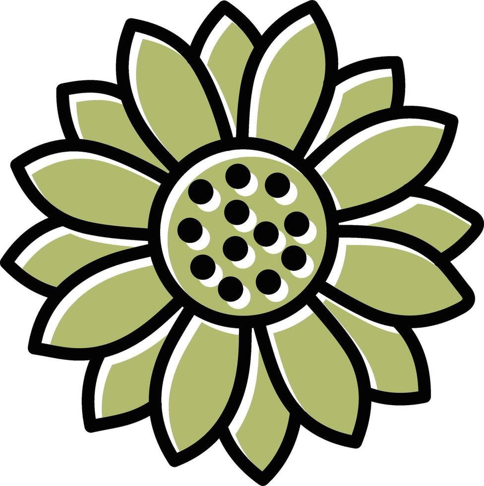 Sunflower Vector Icon