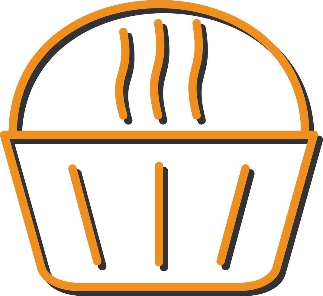 Cream Muffin Vector Icon