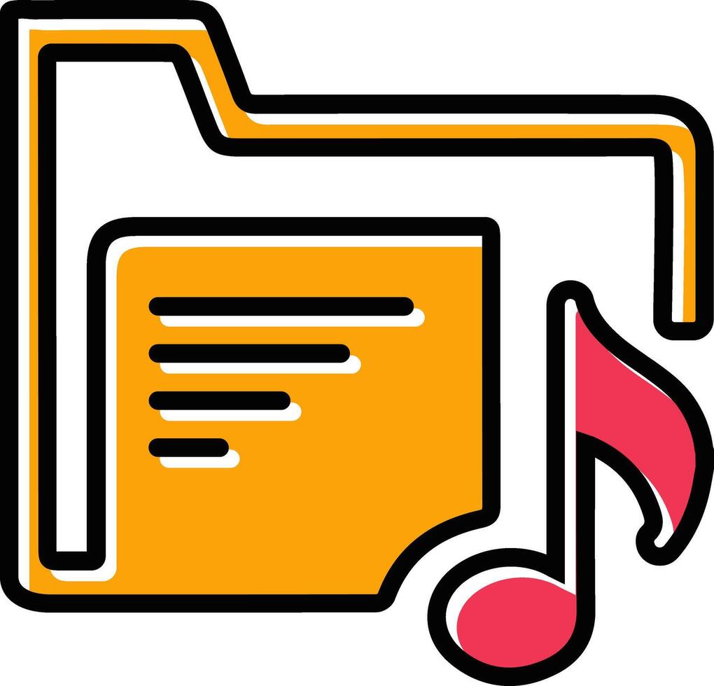 Music Folder Vector Icon