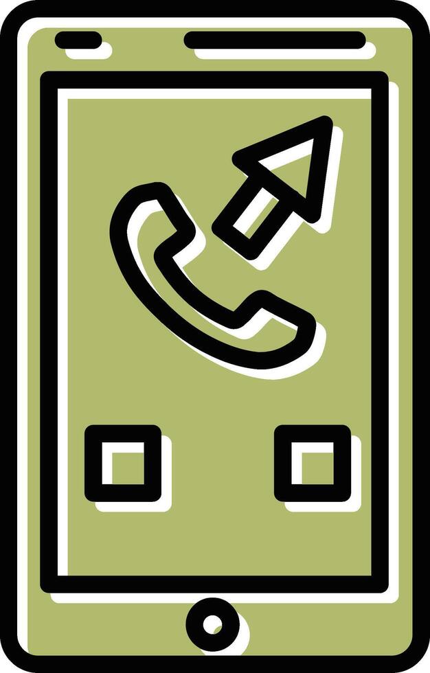 Outgoing Call Vector Icon