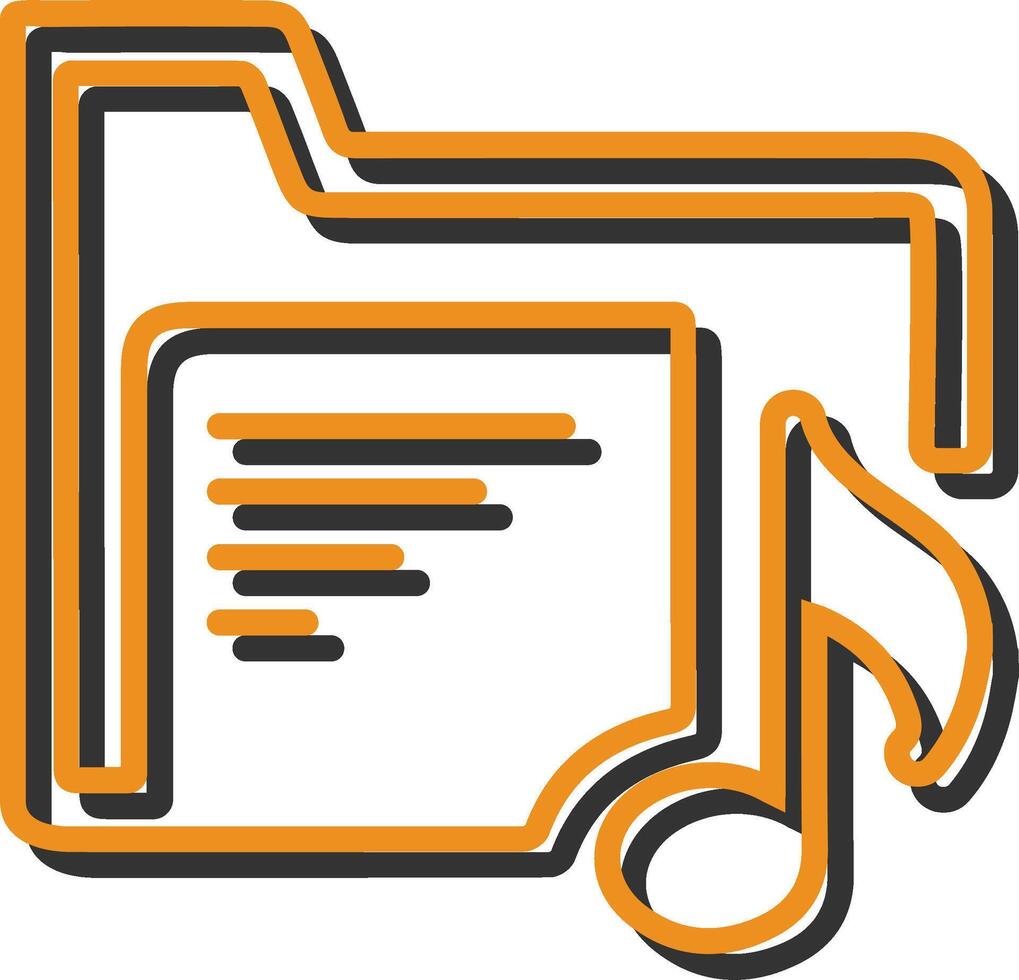 Music Folder Vector Icon