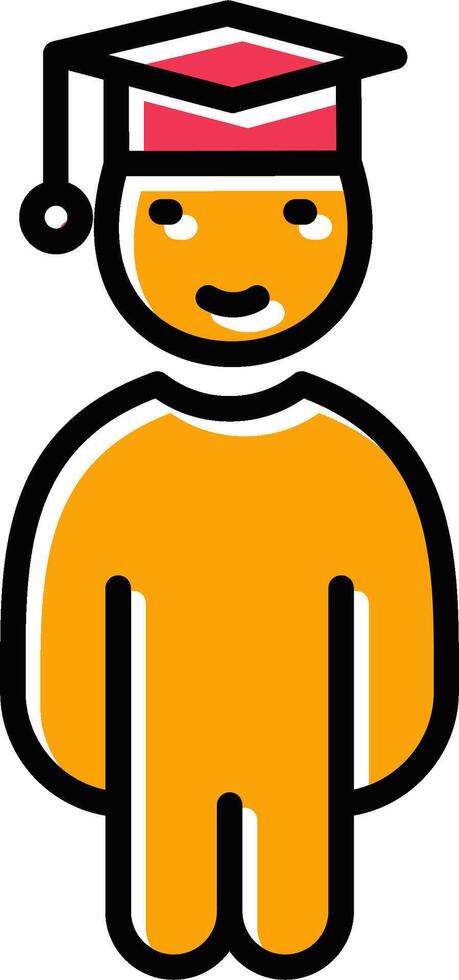 Graduate Student Vector Icon