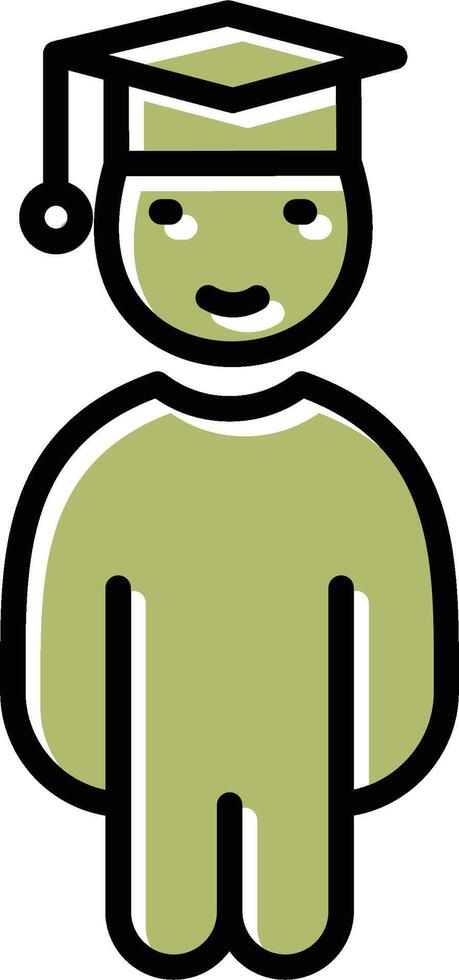 Graduate Student Vector Icon