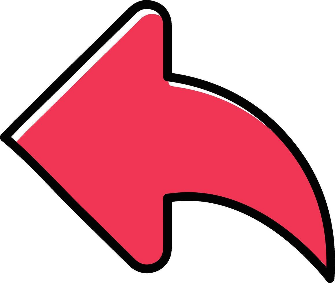 Left Back Arrow Vector Icon
