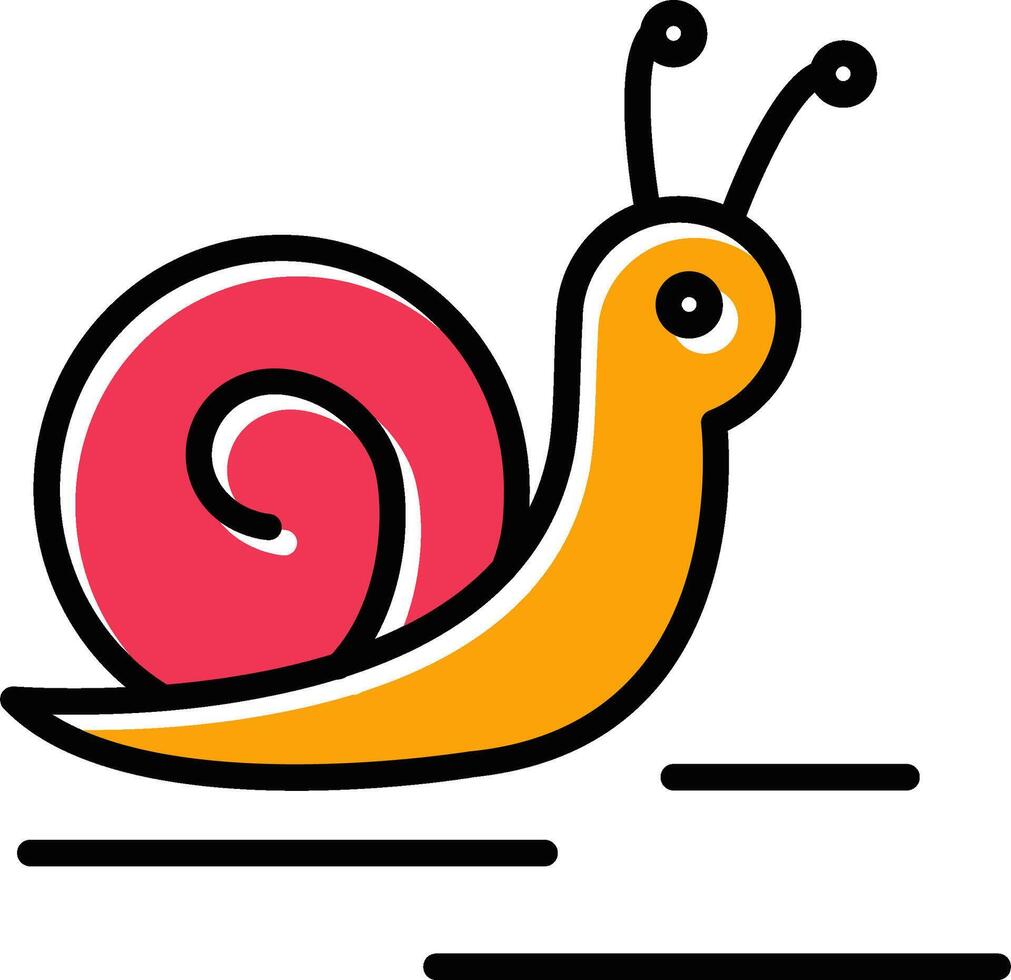 icono de vector de caracol