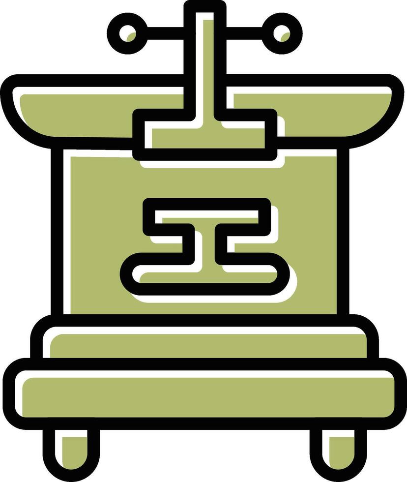 Machine Press Vector Icon