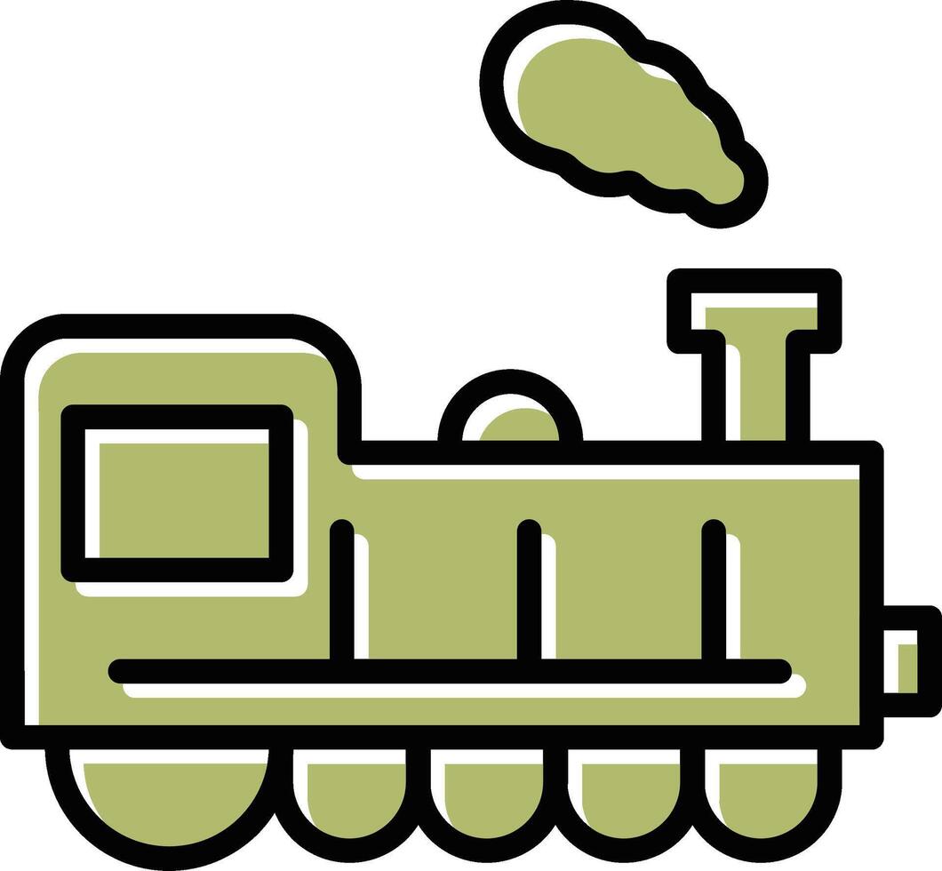 icono de vector de tren