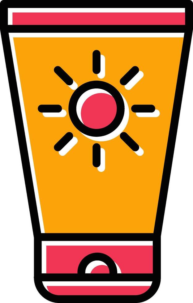 Sun Cream Vector Icon