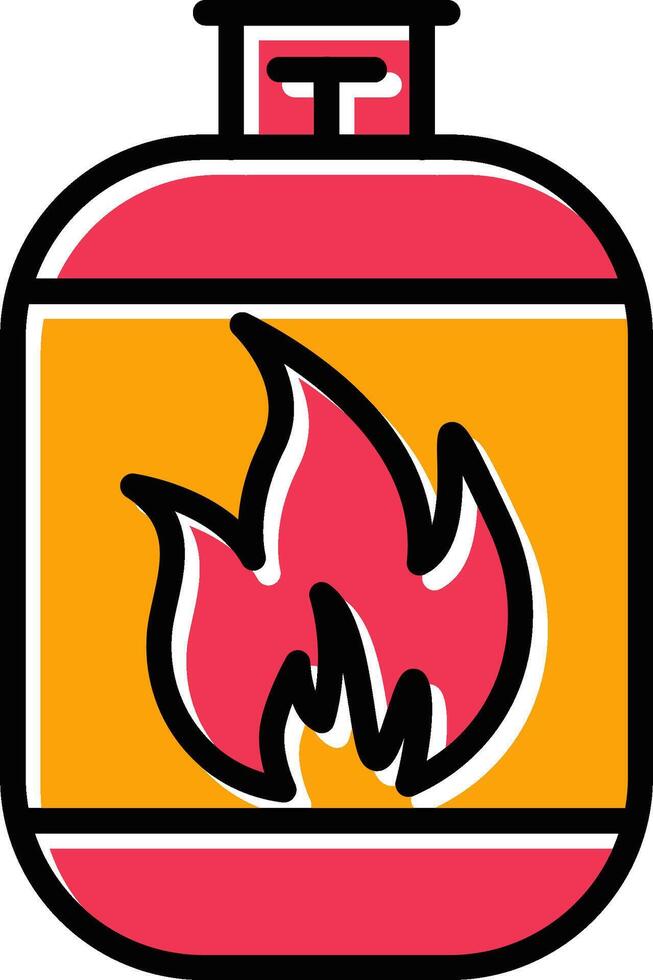 Gas Cylinder Vector Icon