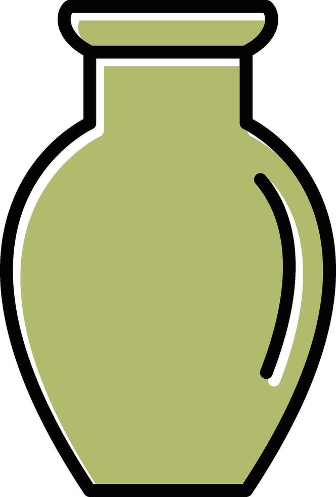 Vase Exhibit Vector Icon