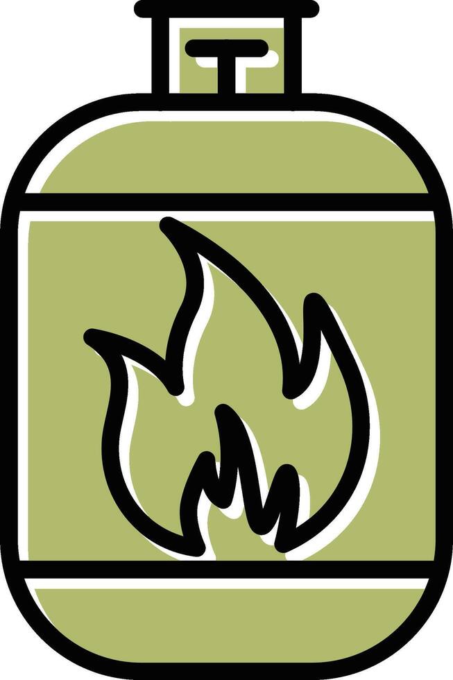 Gas Cylinder Vector Icon