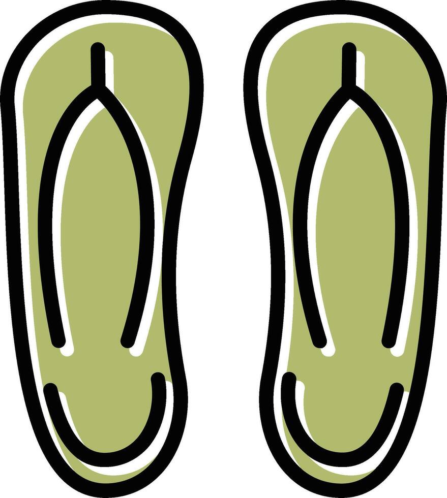 Slippers Vector Icon